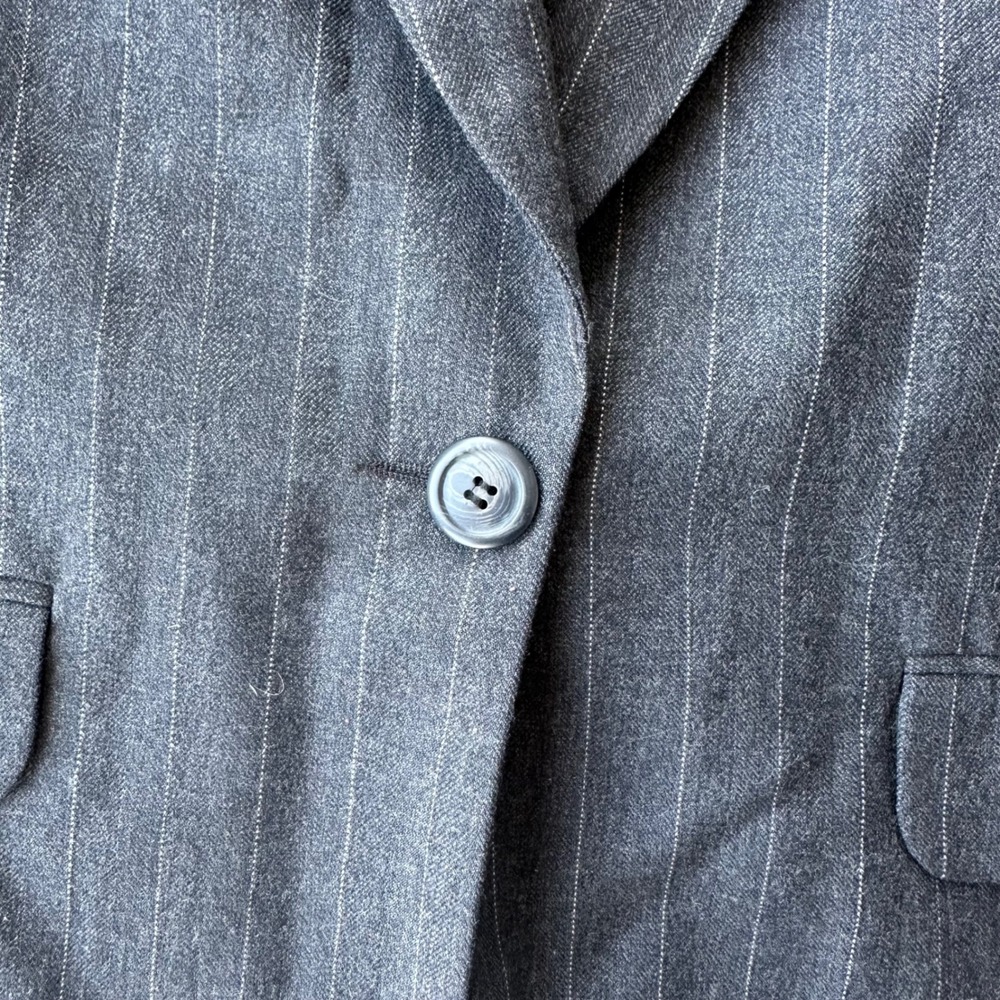 Vintage Harve Benard Pinstripe Blazer Business Career Office Coat Jacket Size 10 - Picture 4 of 5